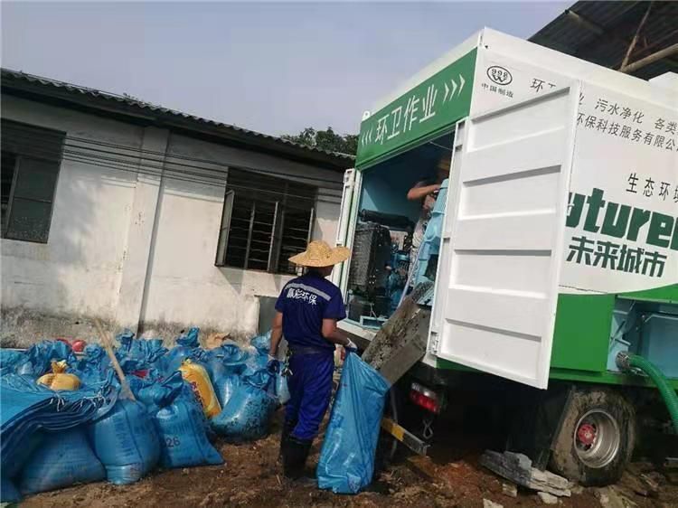 鄱阳工业污泥压干处理
